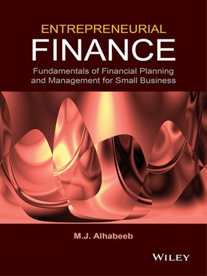 cover image of Entrepreneurial Finance